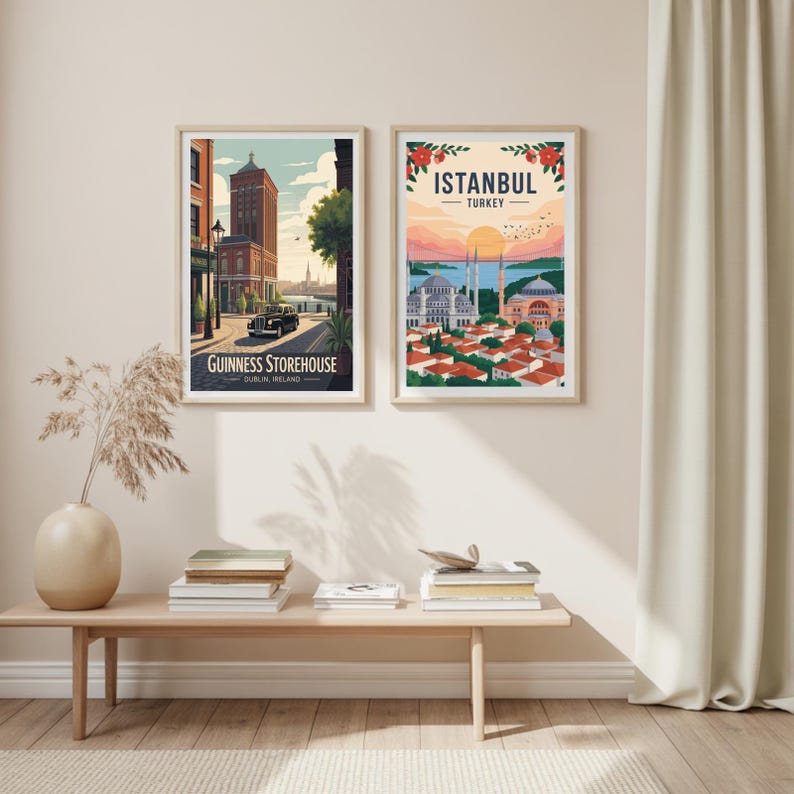 Vintage Guinness Storehouse Dublin Ireland Travel Poster, Iconic City Wall Art image 7