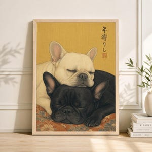 Japanese French Bulldog Art - Etsy