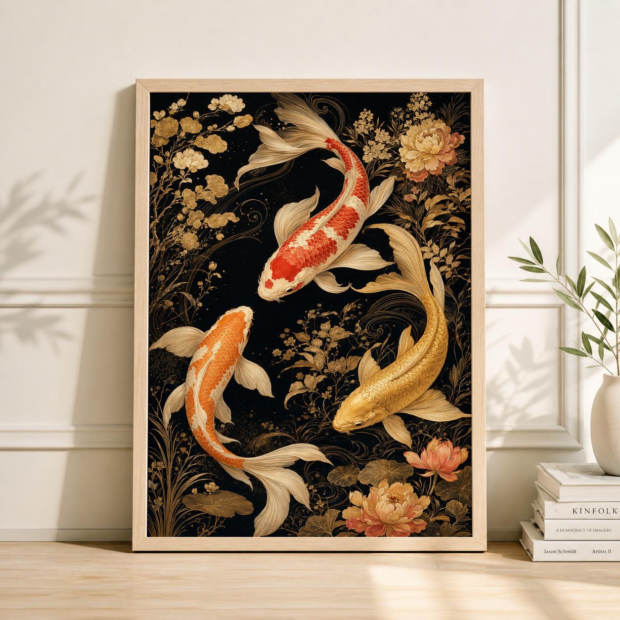 Gold Framed Asian Art - Etsy
