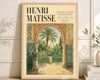Henri Matisse Landscape Poster, Interior View, Modern Art Print