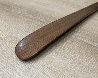 Handmade 32 inch long wood shoe horn, father’s day gift, personalized luxurious shoe horn