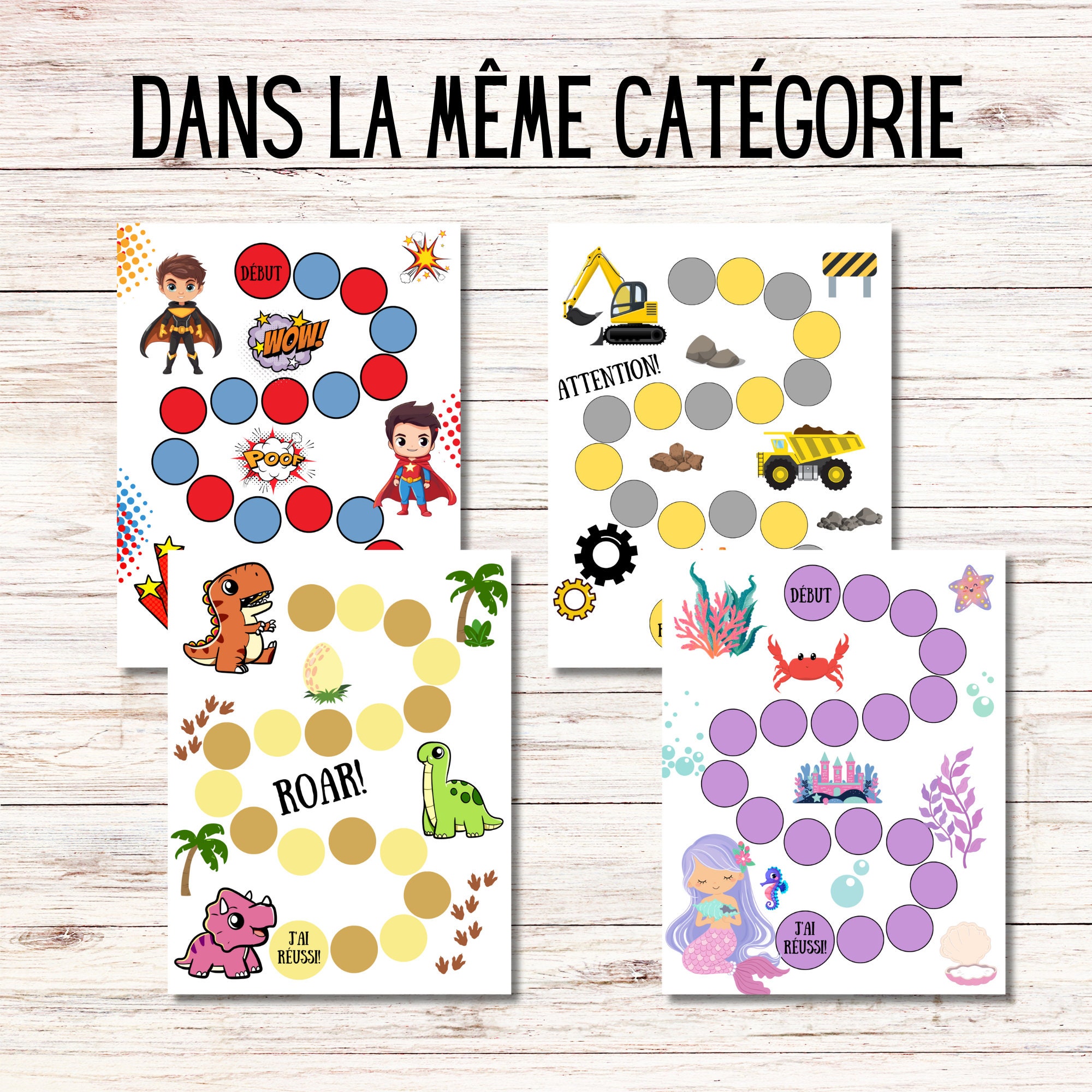 Tableau de récompense licorne, Tableau d'apprentissage en Français licorne, Tableau de comportement imprimable pour enfants - France