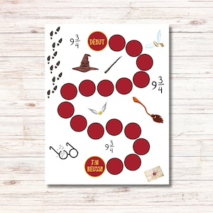 Magic school reward chart, Magic reward chart, Learning chart for children, French behavior chart