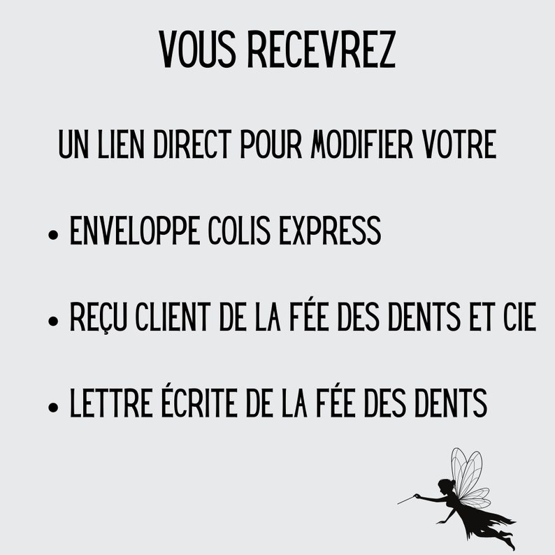 Tooth Fairy Letter in French, Editable Tooth Fairy Receipt With ...