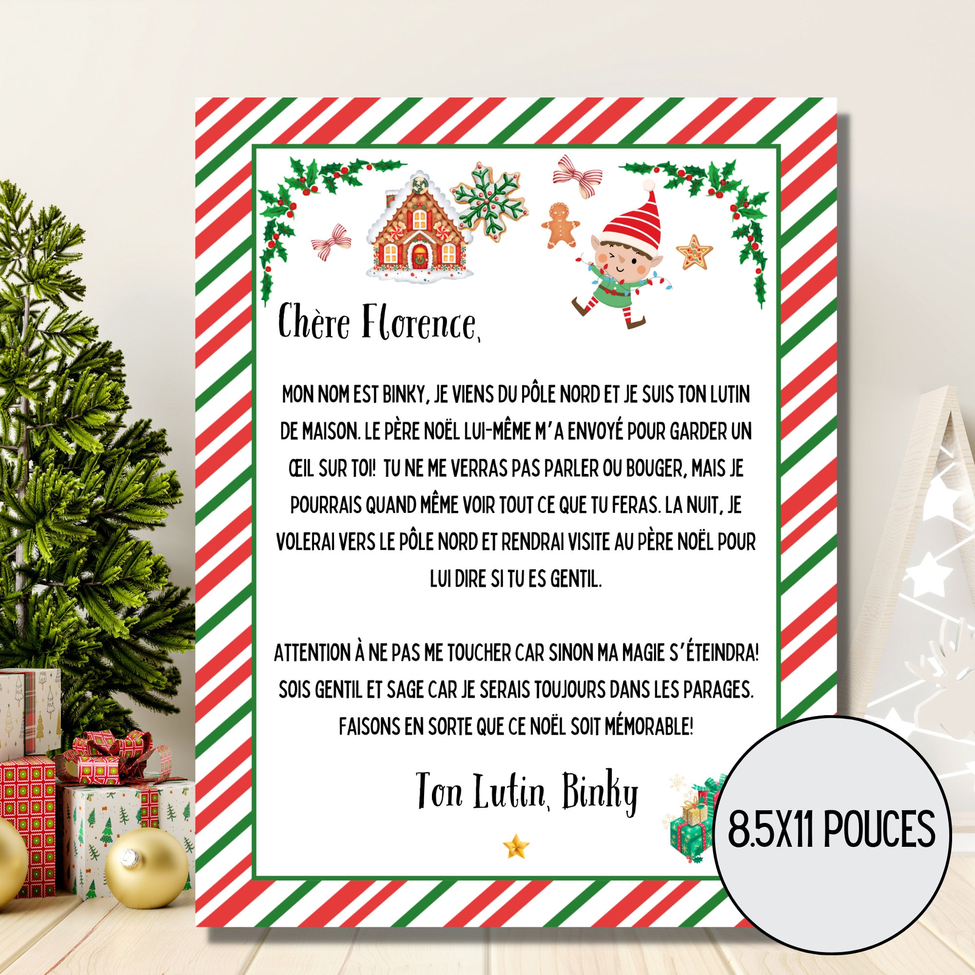 Customizable Christmas Elf Letter, Joke Elf Letter to Print, Elf Letter Customizable Christmas Elf Letter, Joke Elf Letter to Print, Elf Letter
