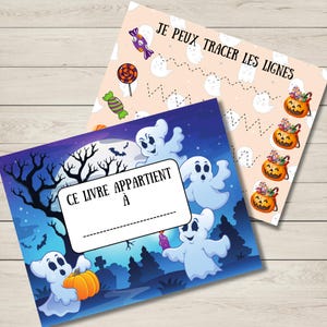 Utskrivbar Halloweenbok, Aktiviteter för småbarn, Arbetsblad för förskola, Läromedel för barn