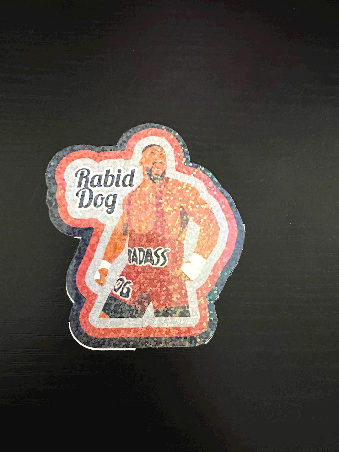 Rabid Dog Vinyl Holographic Sticker Wrestling - Etsy