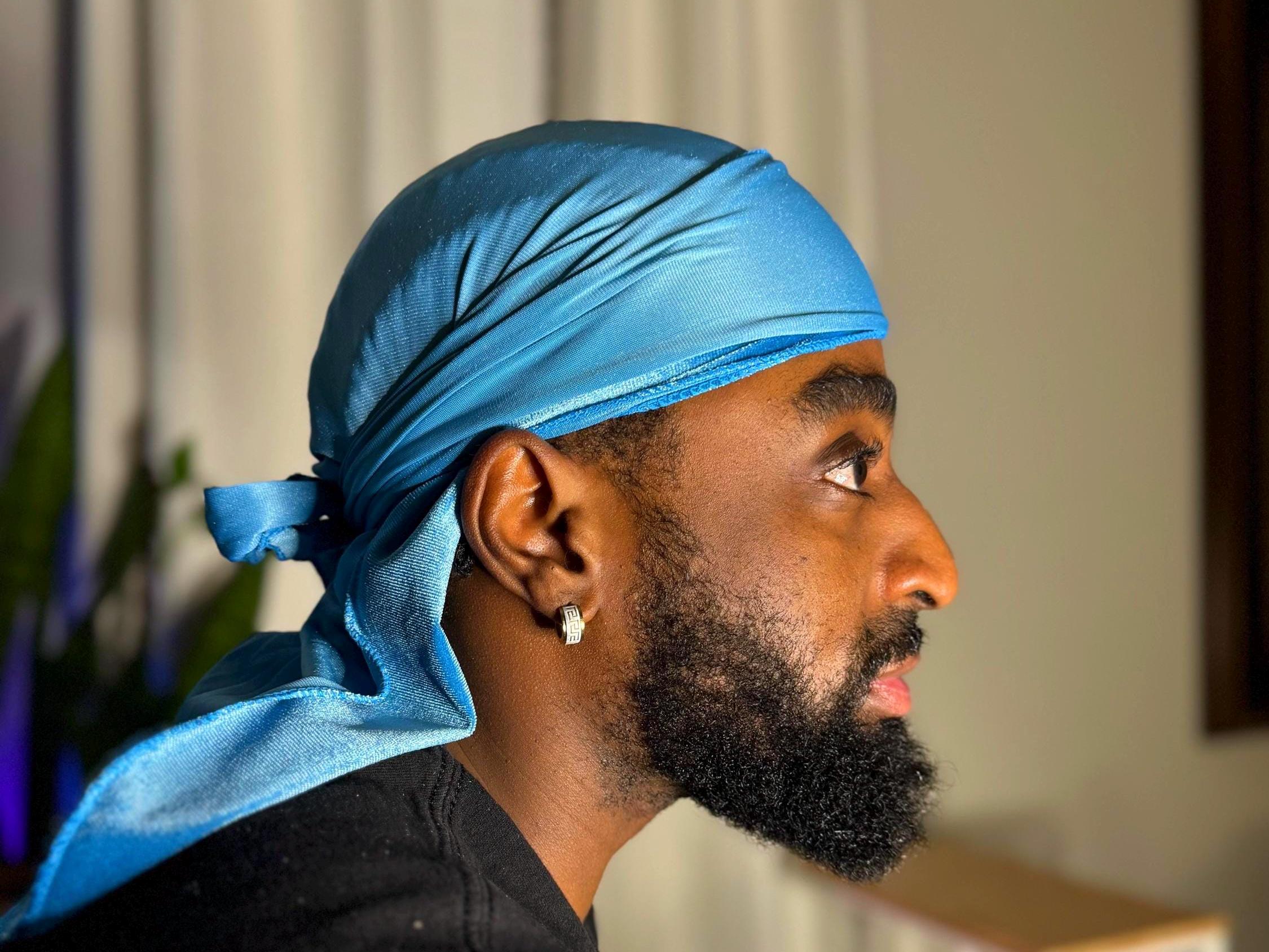 Reversible Durag - Velvet/silk (baby Blue) - Etsy