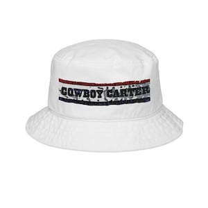Trendiger Cowboy Carter Bucket Hat, Perfekt für Sommertage, Festivals, Outdoor-Abenteuer, Mode-Accessoire, verstellbare Passform