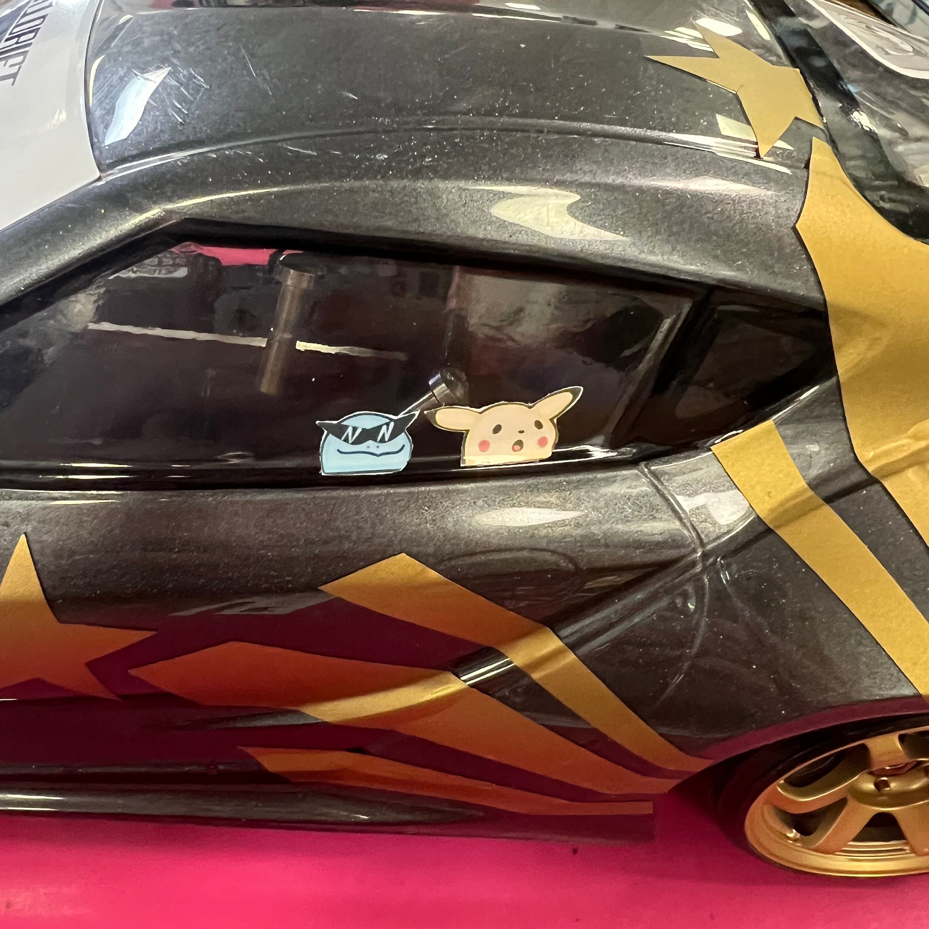 1/10 Scale RC Car Stickers | PRECUT | Kawaii Anime Stickers | Drifting ...