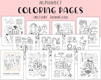 Alphabet Coloring | Preschool Worksheets | Letter of the Week | PDF Coloring Book