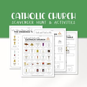 Catholic Church Scavenger Hunt – Religious Education Activities (Digital Download)