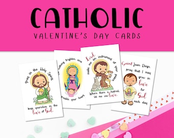 Catholic Saint Valentine's Day Cards | Kids' Lunchbox Notes (Digital Download)