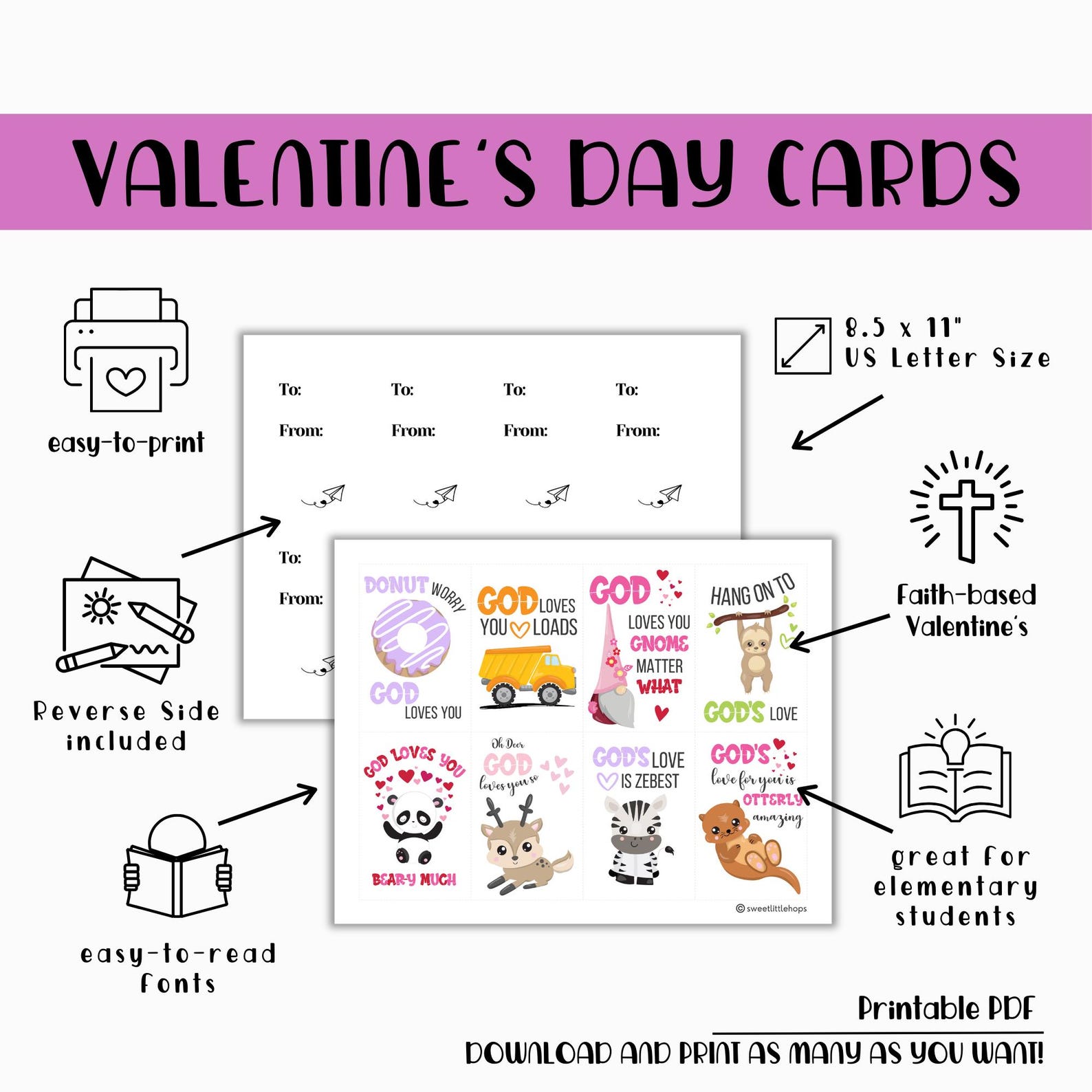 Religious Valentines Day Cards | Seasonal Printables | God Loves You ...