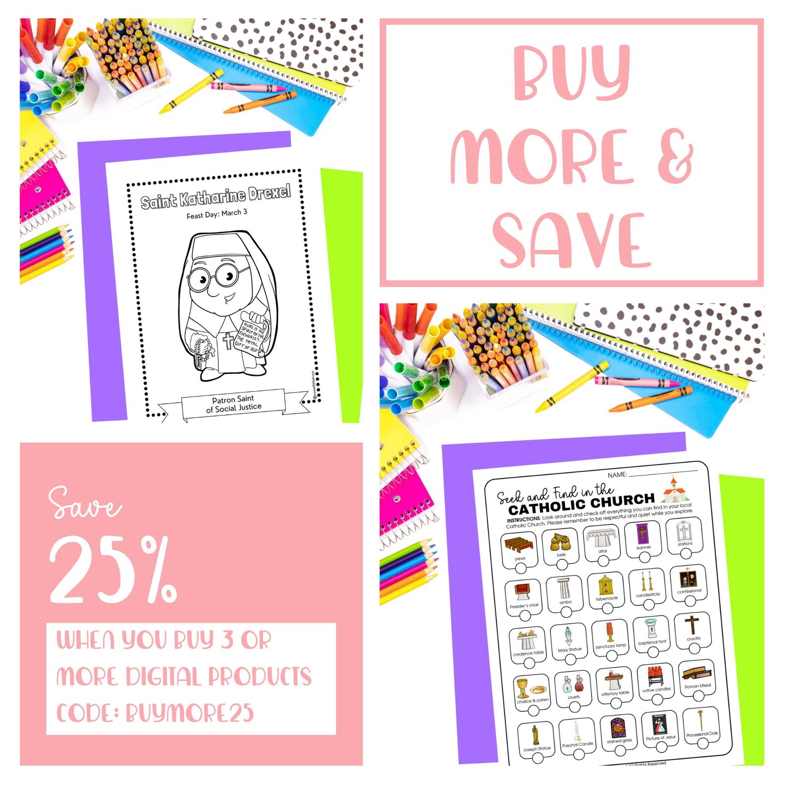 April Saints Coloring Pages – Catholic Feast Days With Saint George ...