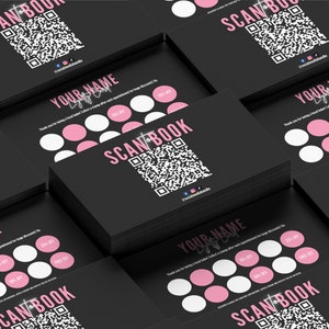 Editable Loyalty Card Template, QR Code Card, Customer Reward Card, Salon Business Card, DIY Marketing Cards, Printable Business Card Design