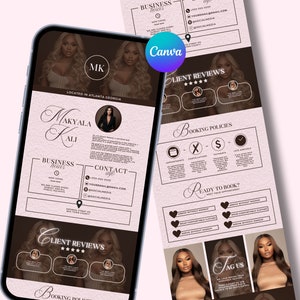 Acuity Scheduling Template: Canva Banner for Hair, Lash & Nail Techs (Digital)