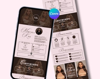 Acuity Scheduling Template: Canva Banner for Hair, Lash & Nail Techs (Digital)