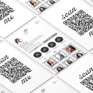 Modèle de carte de visite Instagram, modèle canvas DIY, cartes d'influenceurs IG, carte de visite Lash Tech, carte de visite pour ongles, carte de visite beauté