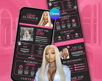 Acuity Scheduling Banner Template: Hair, Lash, Nail Tech (Digital Download)