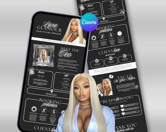 Acuity Scheduling Template: Canva Banner for Hair, Lash & Nail Techs (Digital)