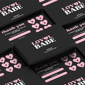 美容ロイヤルティ カード、Canva テンプレート デザイン、ネイル ビジネス リワード カード、ラッシュ ロイヤルティ カード、サロン ビジネス カード テンプレート、DIY マーケティング カード