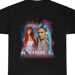 Karol G ブートレグ ヒップホップ Tシャツ ヴィンテージ レトロスタイル クール レゲトン グッズ