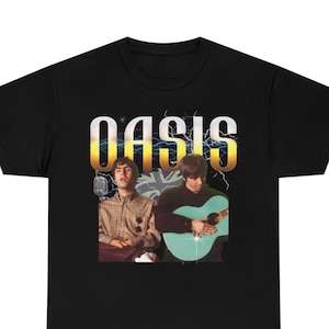 Oasis Music Rock Band Parody T Shirt Bootleg Hip Hop Liam Noel Gallagher