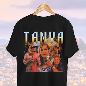 Tanya McQuoid Bootleg Hip Hop T Shirt White Lotus Show Parody Funny Tee