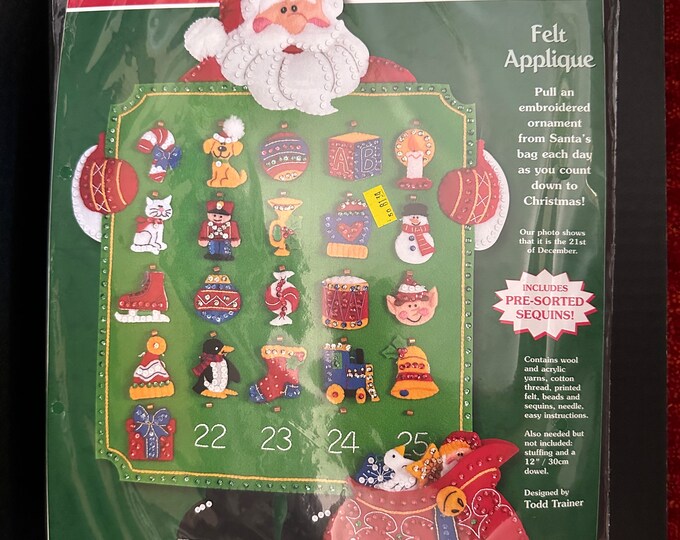 Dimensions Felt Works Advent Countdown Calendar, santa's Toys Countdown