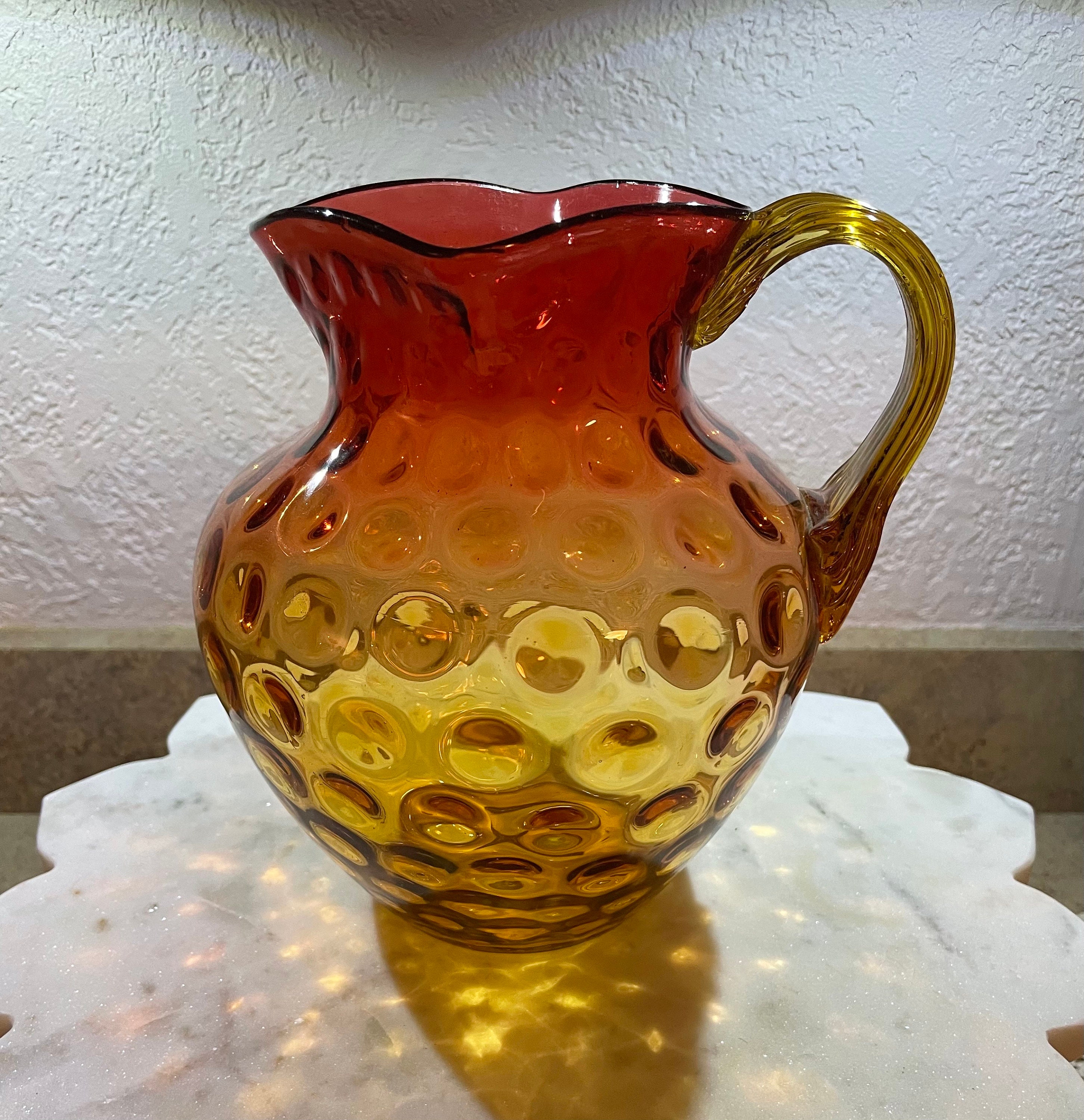 Tilted Glass Pitcher Large – Domaci