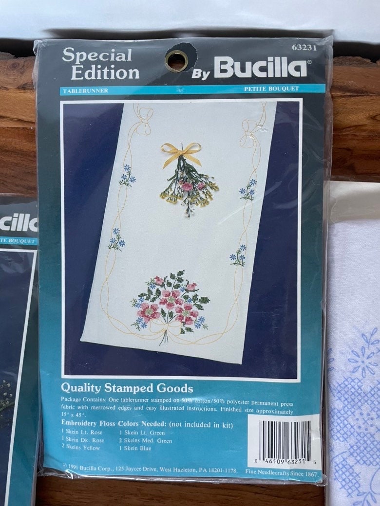 Kit De Broderie Bucilla Vintage NOS - Thème Cuisine Saison - Fabriqué Aux États-Unis 5x7