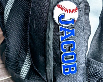 Baseball - Nametag Customized Sports Bag Tag - Keychain