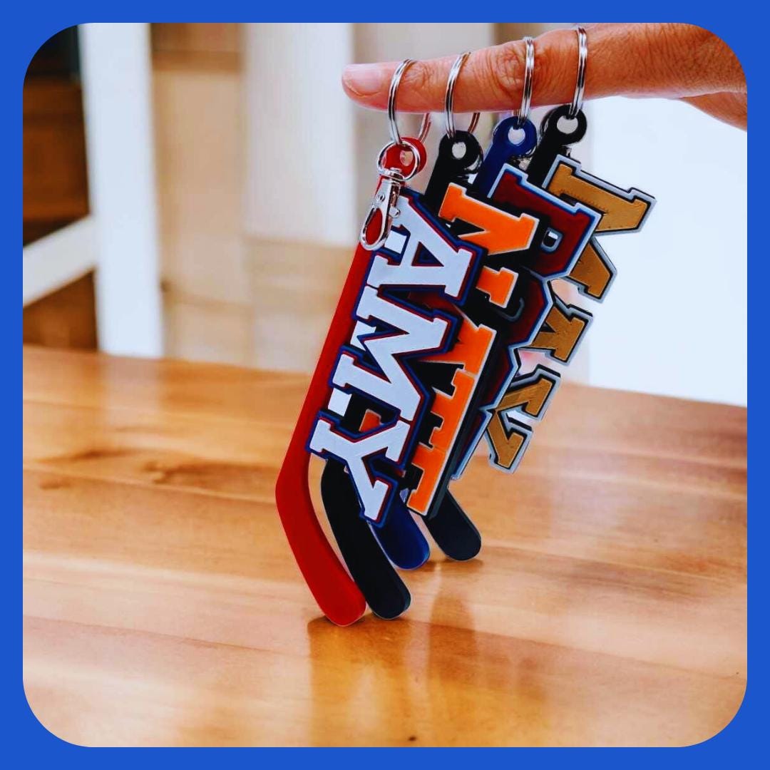 TEAM BUNDLE - HOCKEY - Customized Sports Bag Tag - Keychain Team gifts