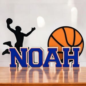 Dunk! Basketball Nameplate – Custom Gift for Kids, Teens, Players and Coaches