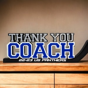 Thank you coach- Personalized Gift- Hockey team