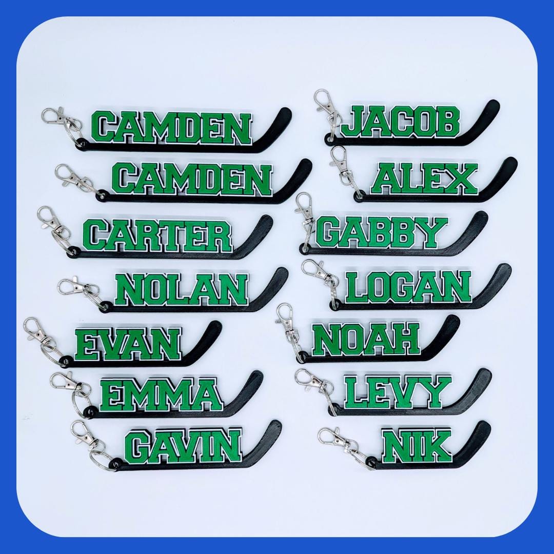 TEAM BUNDLE - HOCKEY - Customized Sports Bag Tag - Keychain Team gifts