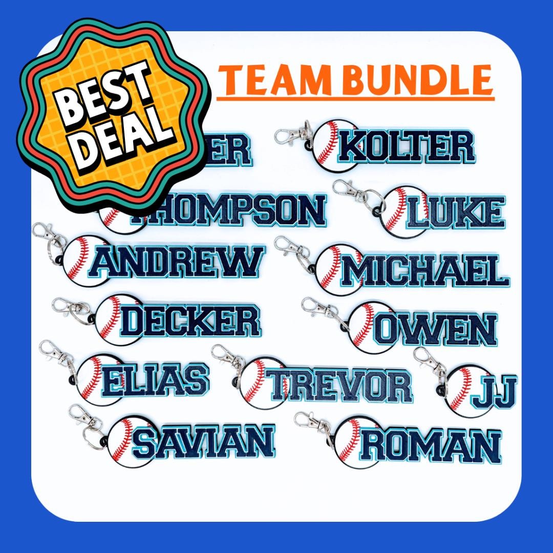 Team Bundle - Baseball Team Gifts – Personalized Bag Tags for Every ...