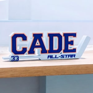 Personalized hockey goalie name - gift - Hockey Team