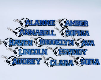 TEAM BUNDLE - Soccer-  Customized Sports Bag Tag - Keychain Team gifts