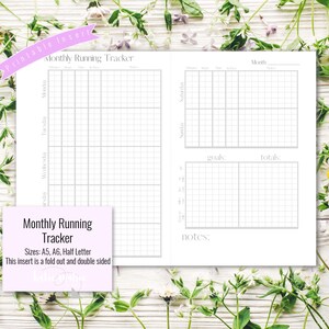 Running Tracker, Printable - Customizable
