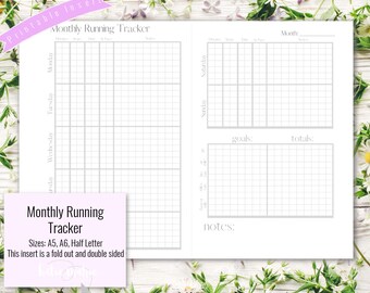 Running Tracker, imprimable - personnalisable