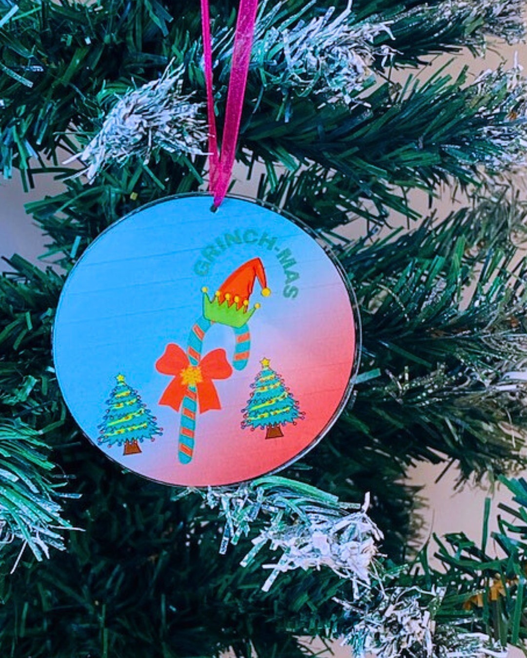 Unique Grinch Tree Ornament Adorable Grinch Holiday Ornament Playful ...