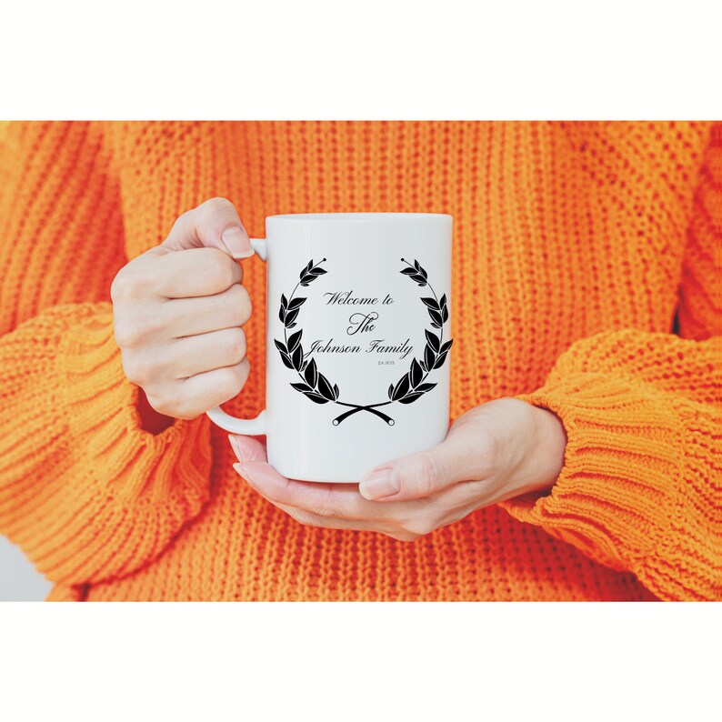 Instant Download Printable Floral Family Name Stickers for Personalized