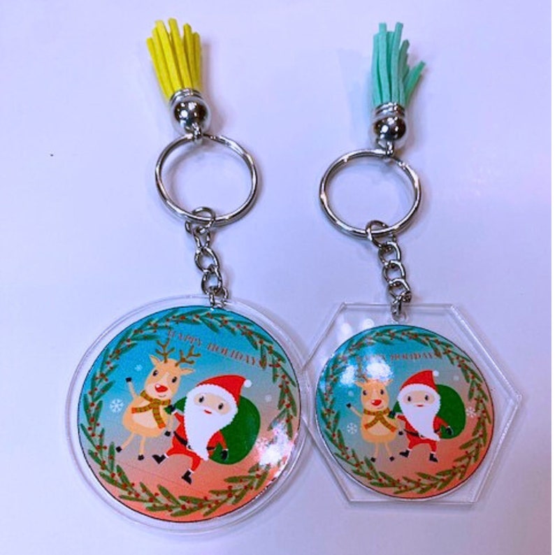 Custom Holidaythemed Keychains Personalized Christmas Gift Ideas