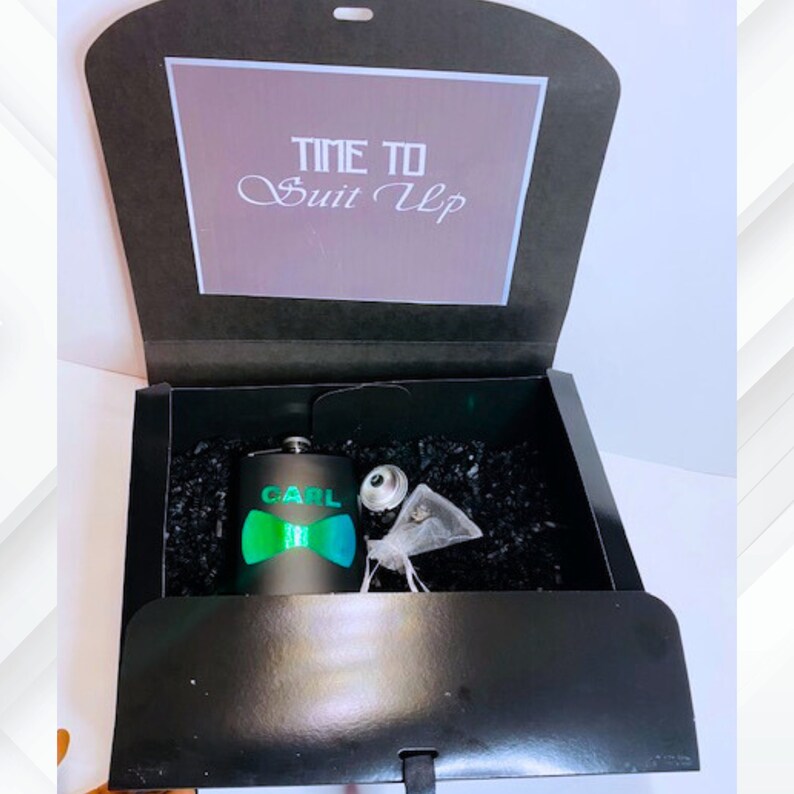 Empty Gift Box With Dapper Details Stylish Anniversary Keepsake Box