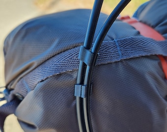 Clips para cables de bicicleta fabricados con material reciclado, paquete de 6