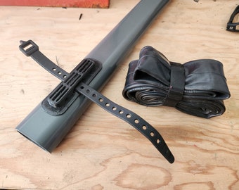 Soporte para tubo de bicicleta con respaldo adhesivo