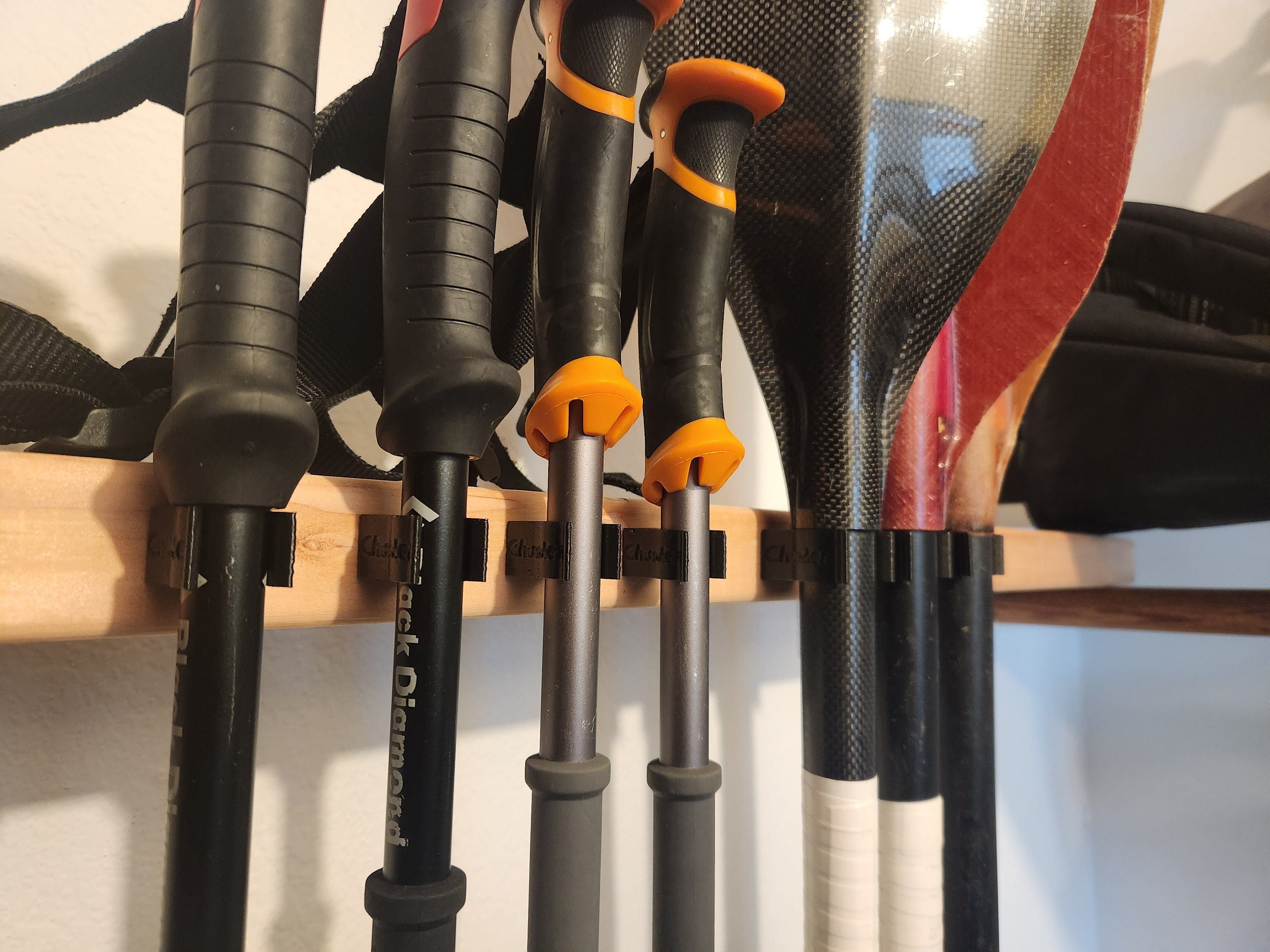 WALMANN Système de rangement pour garage - 10 paires de supports muraux  pour skis - Pour abri de jardin et garage - Peut supporter jusqu'à 136 kg :  : Sports et Loisirs