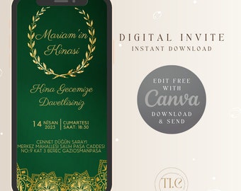 Kina Gecemiz Davet - Henna Night Invitation